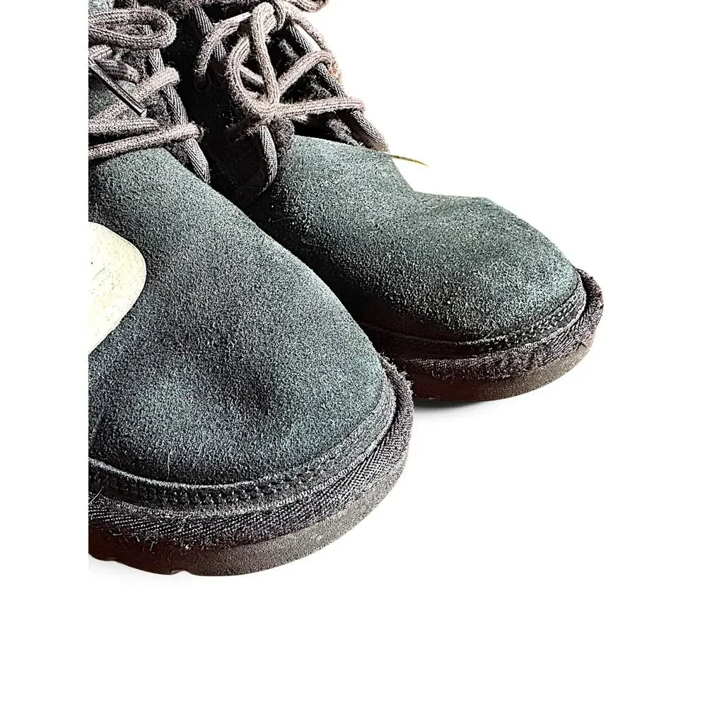 UGG Neumel Graphic Logo Black Suede Chukka Boots Men’s Size 11 UGGPlush